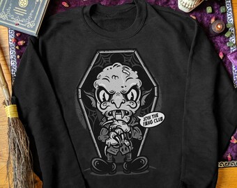 Nosferatu Vintage Cartoon Sweatshirt Klassieke Horror Trui Halloween Sweatshirt Vampier Trui Leuke Goth Trui Gotische Kleding Plus Size