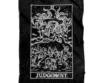 Judgement Tarot Card Blanket Witch Blanket Halloween Home Decor Gothic Blanket Witchcraft Blanket Goth Blanket Zombie Blanket Horror Blanket