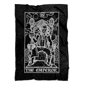 El Emperador Tarot Carta Manta Drácula Halloween Manta Vampiro Manta Terror Manta Gótica Manta Espeluznante Manta Gótica Pareja Regalos