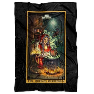 La Diosa Cerridwen La Estrella Tarot Carta Manta Bruja Lanzar Manta Brujería Manta Wiccan Manta Wicca Decoración Celta Lanzar Manta