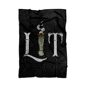 Lit Blanket Witch Throw Blanket Witchy Throw Blanket Funny Halloween Throw Blanket Witchcraft Home Decor Wiccan Blanket Wicca Decor Gifts