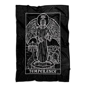 Templanza Tarot Carta Manta Brujería Hogar Decoración Gótica Manta Oculta Manta Espeluznante Manta Bruja Manta Gótica Manta Bruja