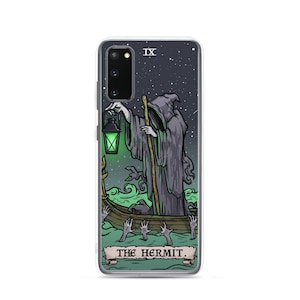 The Hermit Tarot Card Phone Case Samsung Galaxy S24 Plus Ultra S23 S22 S21 S20 FE S10 S10S10e Gothic Phone Case Spooky Phone Case Halloween image 1