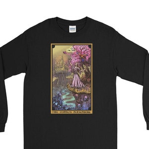 The Goddess Persephone The Fool Tarot Card Long Sleeve Shirt Greek Mythology Clothing Witch Shirt Witchcraft Shirt Wiccan Shirt Wicca Shirt