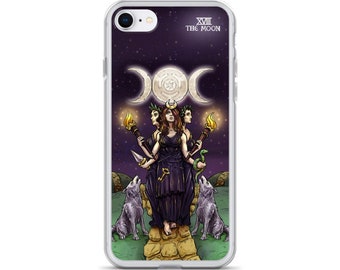 The Goddess Hecate The Moon Tarot Card for iPhone 15 Pro Max 14 Plus 13 mini 12 11 X XR XS 8 7 SE Witch iPhone Case Witchy Phone Case Wiccan