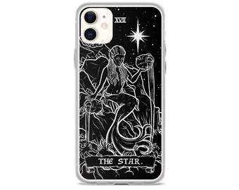 The Star Tarot Card iPhone Case 15 Pro Max Plus 14 13 Mini 12 11 X XR XS SE Goth Mermaid Phone Case Gothic Phone Case Witch Phone Case Gift