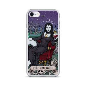 The Empress Tarot Card iPhone Case 15 Pro Max 14 13 Mini 12  11 X XR XS 8 7 SE Plus Vampire Phone Case Gothic Phone Case Witch iPhone Case