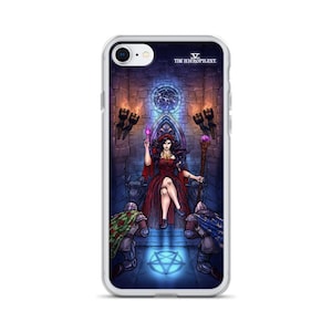 Morgan Le Fay The Hierophant Tarot Card iPhone 15 Pro Max Plus 14 13 mini 12 11 X XR XS 7 8 SE Tarot iPhone Case Witchcraft Case Goth Gift