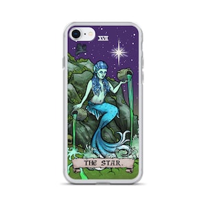 The Star Tarot Card iPhone Case 15 Pro Max Plus 14 13 Mini 12 11 X XR XS SE Mermaid Phone Case Witch Phone Case Witchcraft Phone Case Gifts