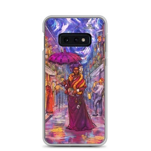 マリー・ラヴォー ジャスティス タロットカード Samsung Galaxy S22 Plus Ultra S21 S20 S10 S10+ S10e ニューオーリンズ マルディグラ ブードゥー人形 魔術 携帯ケース