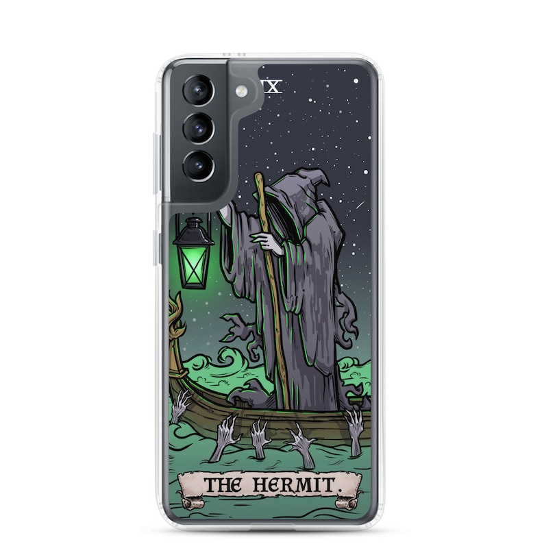 The Hermit Tarot Card Phone Case Samsung Galaxy S24 Plus Ultra S23 S22 S21 S20 FE S10 S10S10e Gothic Phone Case Spooky Phone Case Halloween image 4