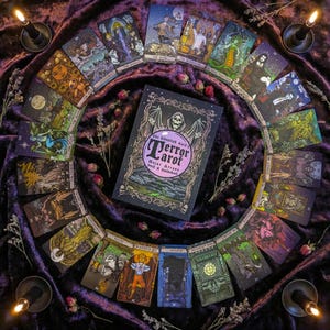 Baraja de Tarot del Terror: Arcanos Mayores, Cartas de Terror Gótico y Guía.