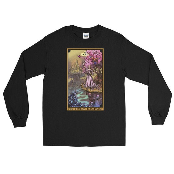 The Goddess Persephone The Fool Tarot Card Greek Myth Hades T-Shirt The Goddess Persephone The Fool Tarot Card Greek Myth Hades T-Shirt