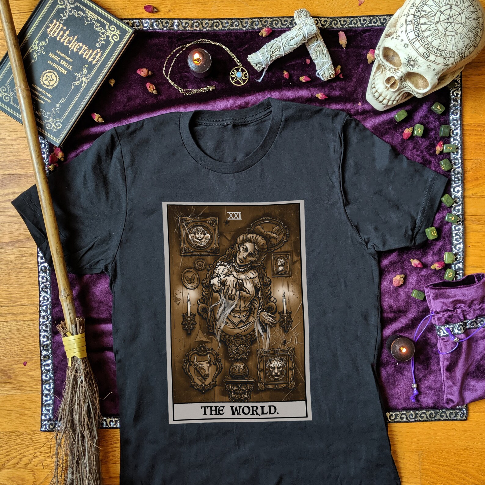 alice and olivia tarot shirt