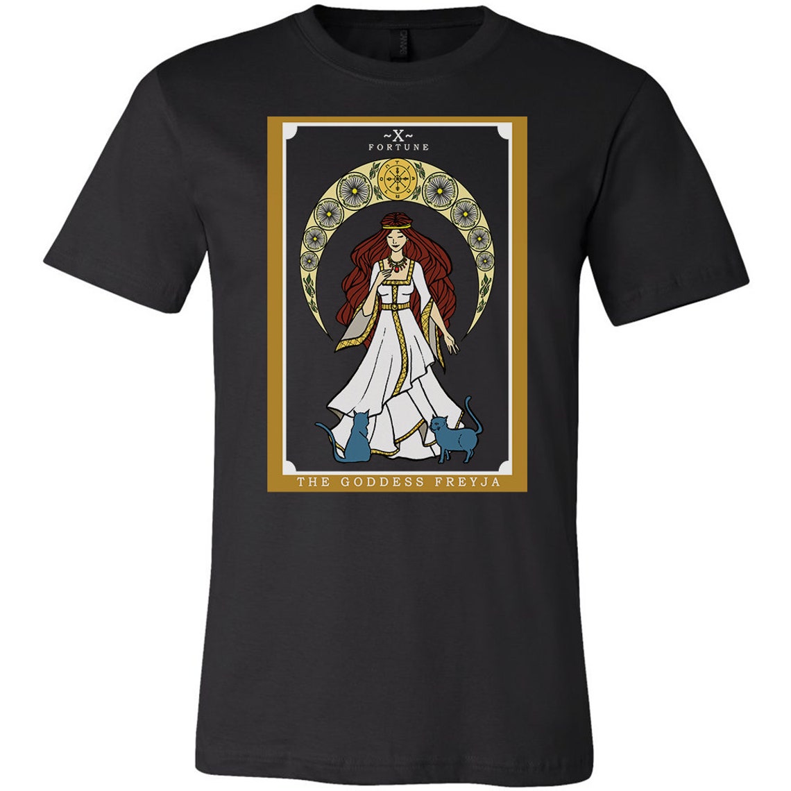 Freyja und Katzen Tarot Karte Shirt nordischen Magie Freya | Etsy