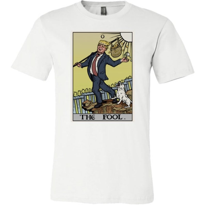 Funny Anti Trump Shirt The Fool Tarot Card Tshirt Feminist Graphic Tees for Women Pagan Witch Clothing Women Political Shirt Women Gifts image 4