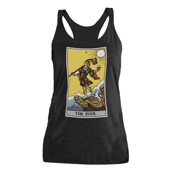 The Fool Tarot Card Tank Top Mujeres Revival Tarot Major Arcana