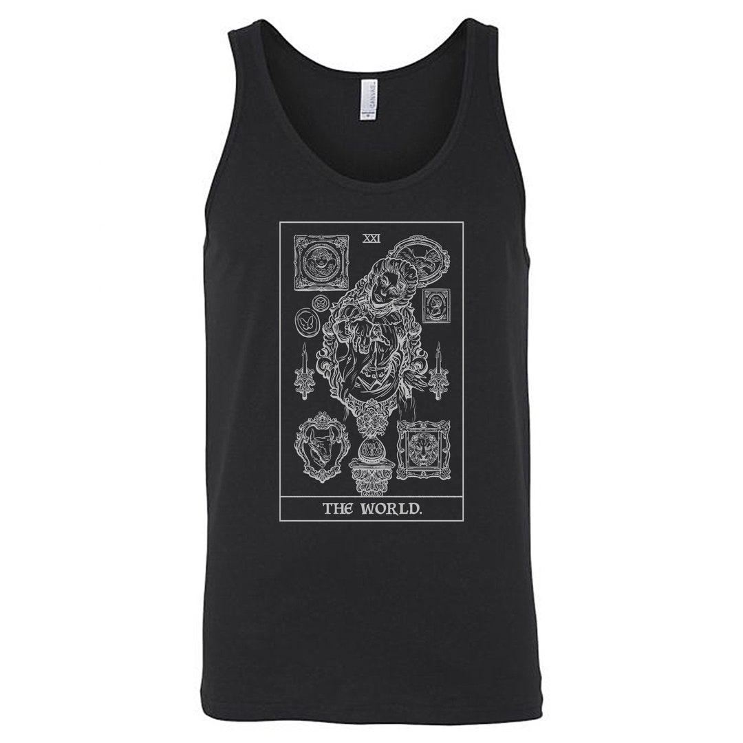 The World Tarot Card Tank Top Men Victorian Horror Tank Top Men