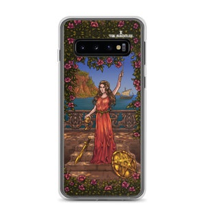 Déesse Circé Coque de portable Le magicien Carte de tarot pour Samsung Galaxy Cadeaux mythologie grecque Wicca Cadeaux helléniques Sorcellerie païenne Coque wicca