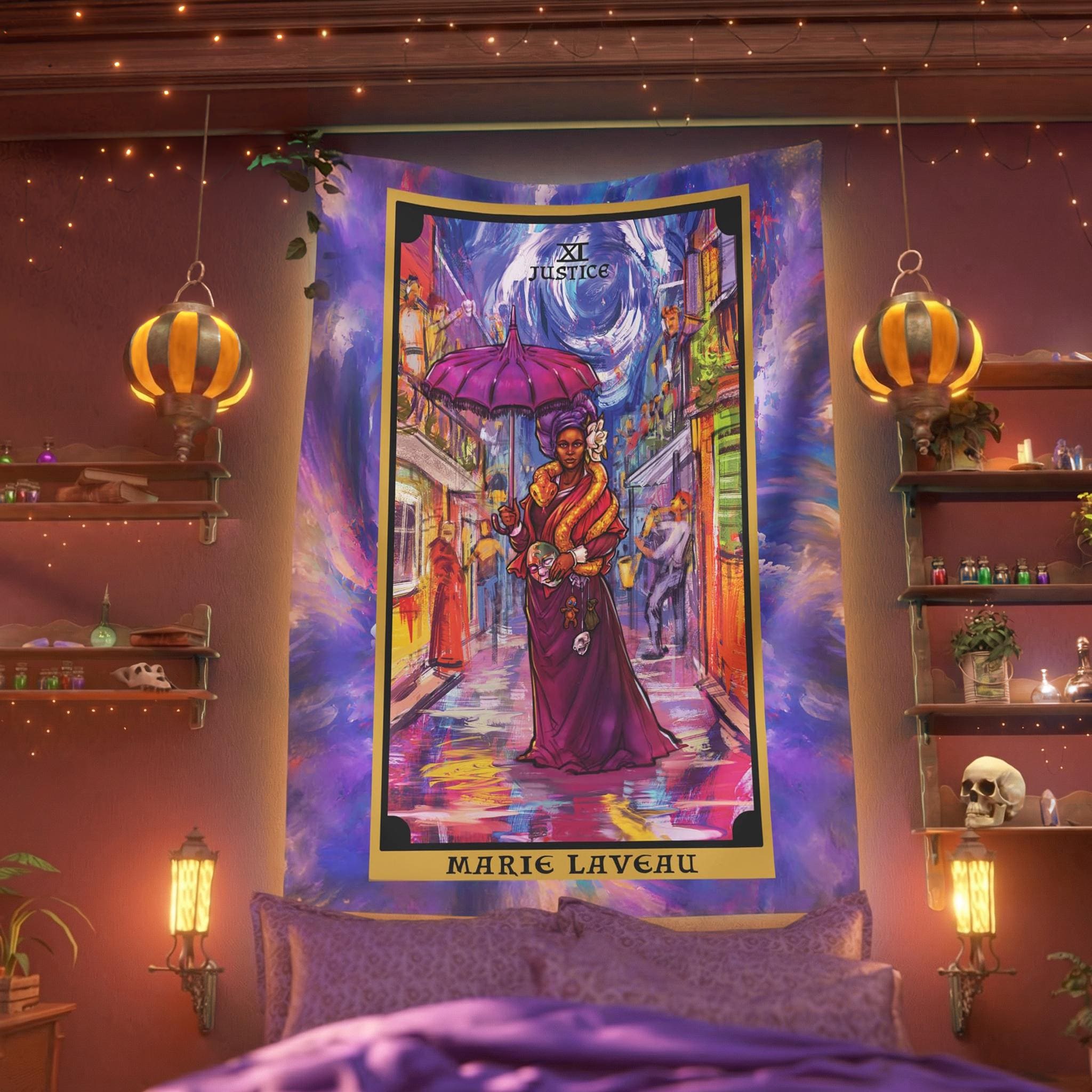 Justice Tarot Tapestry - Etsy