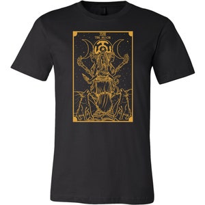 Gold Goddess Hecate Tarot Card Shirt Triple Moon Goddess - Etsy