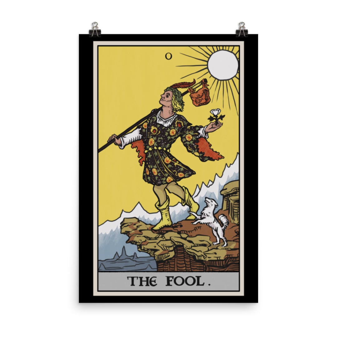 The Fool Tarot Card Poster Revival Tarot Major Arcana Tarot