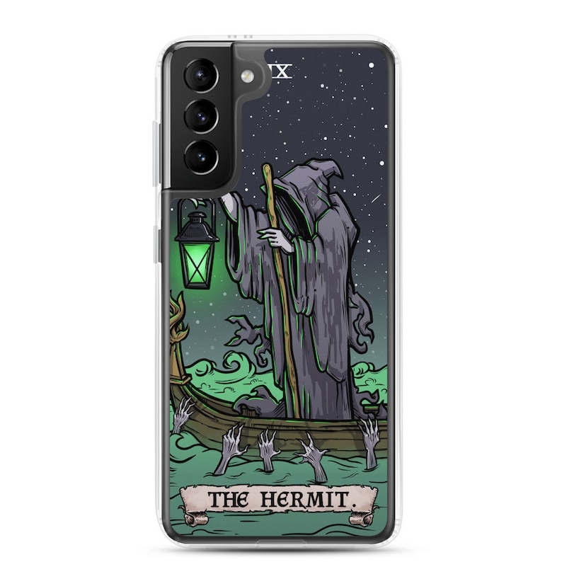 The Hermit Tarot Card Phone Case Samsung Galaxy S24 Plus Ultra S23 S22 S21 S20 FE S10 S10S10e Gothic Phone Case Spooky Phone Case Halloween image 5