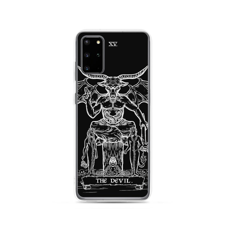 The Devil Tarot Card Phone Case Samsung Galaxy S22 Plus S21 S20 FE S10 S10+ S10e Baphomet Phone Case Gothic Phone Case Occult Phone Case 