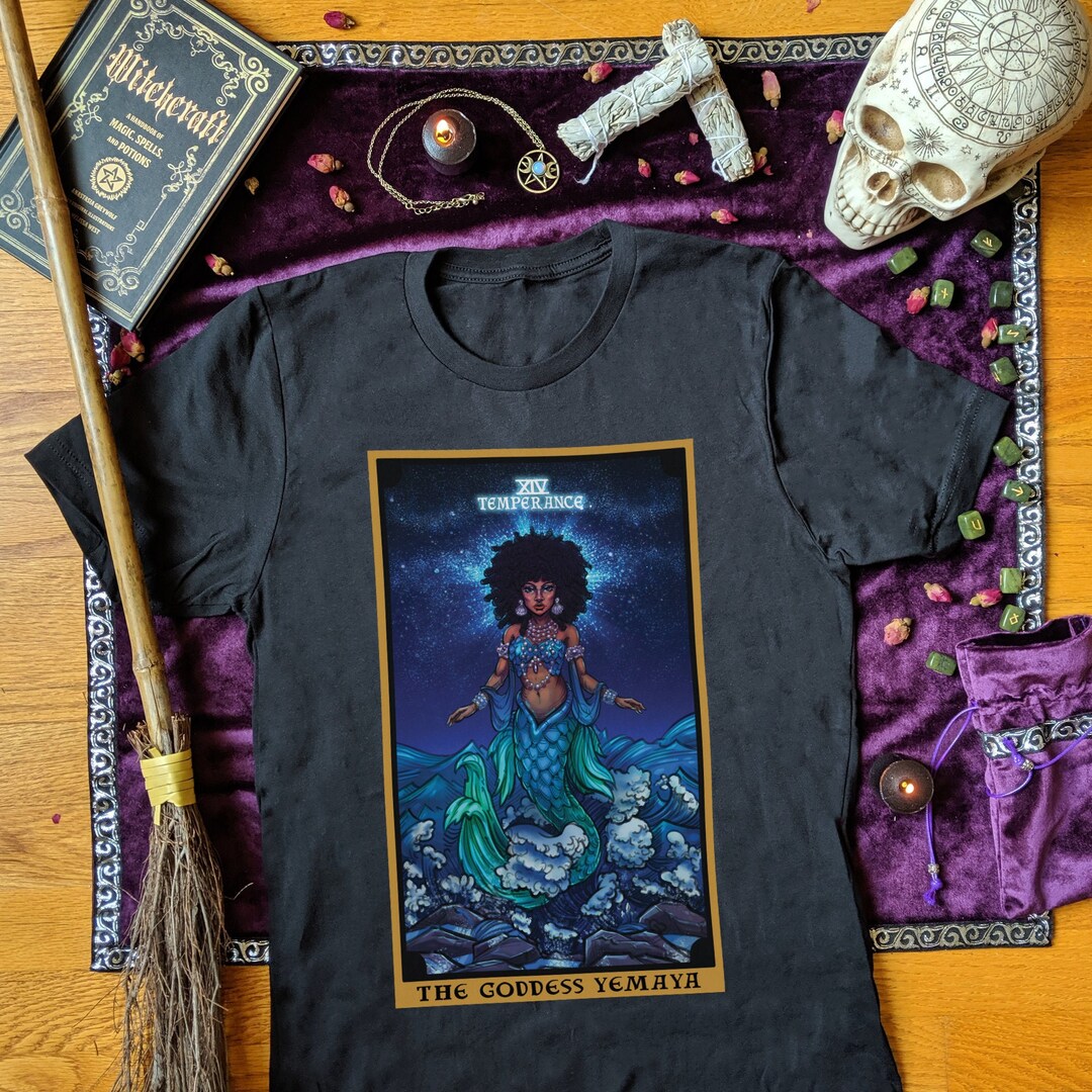 The Goddess Yemaya Temperance Tarot Card Shirt Witch Shirt Witchcraft ...