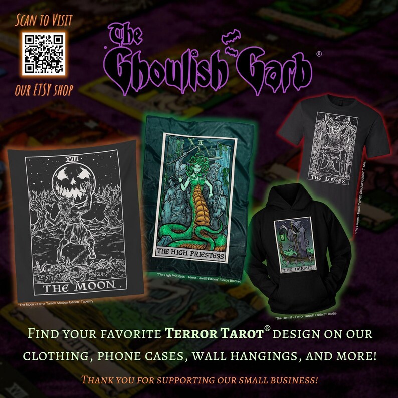 Cthulhu Poster The Hierophant Tarot Card Poster Cosmic Horror Art Print Halloween Wall Hanging H.P. Lovecraft Posters Gothic Wall Art Goth image 6