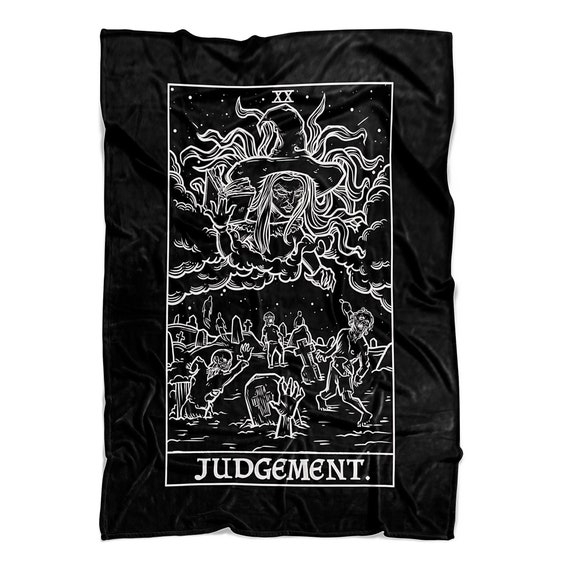 Judgement Tarot Card Blanket Witch Blanket Halloween Home Decor Gothic Blanket Witchcraft Blanket Goth Blanket Zombie Blanket Horror Blanket
