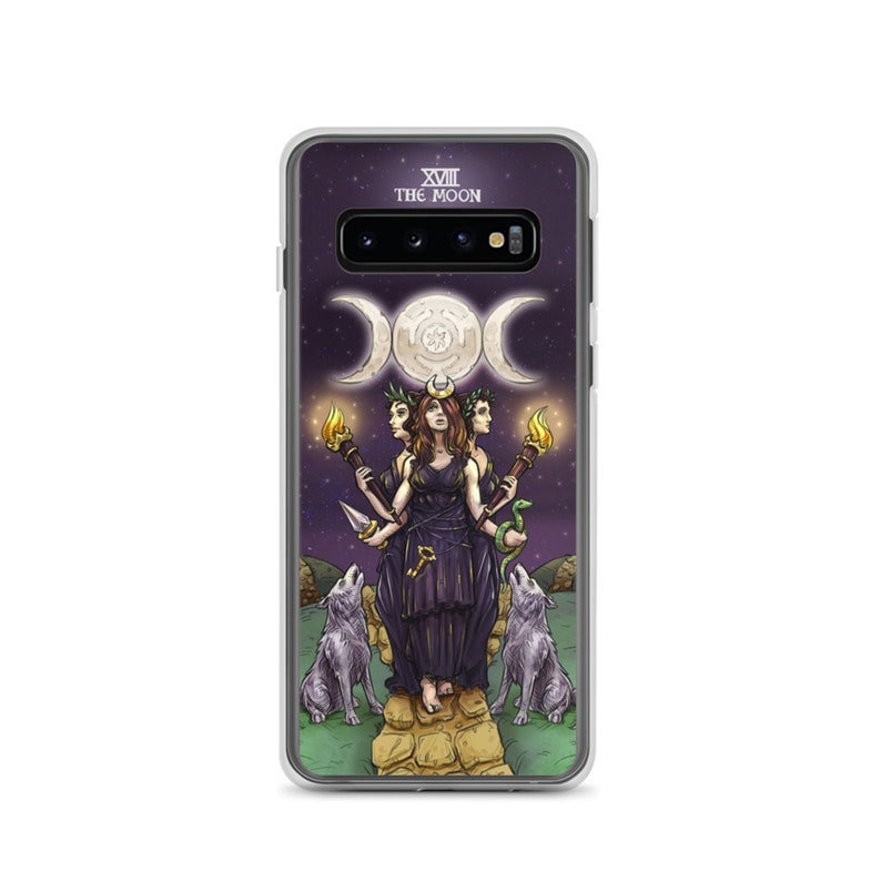 The Goddess Hecate The Moon Tarot Card Galaxy S22 Plus Ultra S21 S20 FE S10 S10+ S10e Phone Case Witchcraft Phone Case Witch Phone Case Gift 