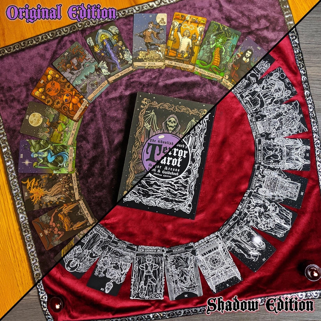 Buy Terror Tarot Card Deck Original Shadow Edition Major Arcana Tarot  Cards and Guidebook Classic Horror Gothic Halloween Tarot Card Decks  Online