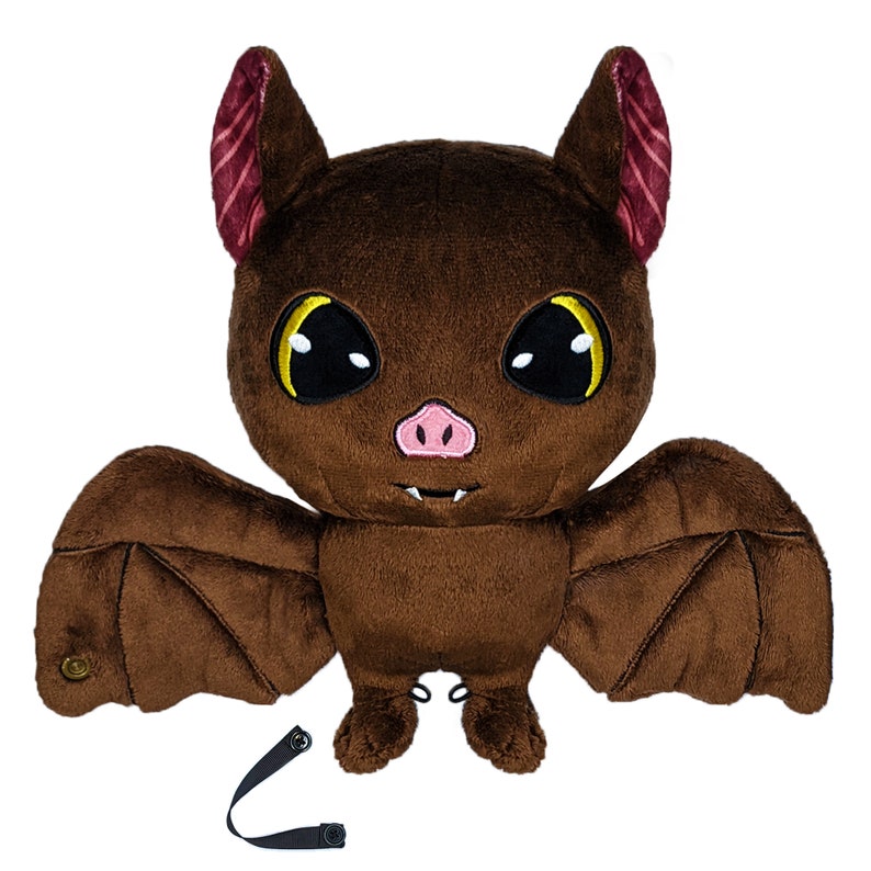 Battholomew Bat Plushie Just Hangin Stuffed Toy Animal Cute Plush Halloween Plushies Spooky Plushy Cuddle Toys Soft Goth Doll Gothic Gifts image 6