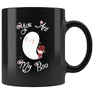 あなたは私のブーコーヒーマグ、かわいいハロウィンマグ、記念日コーヒーマグ、不気味なマグ、ガールフレンドコーヒーマグ、ボーイフレンドへのかわいいギフト、彼へのギフト