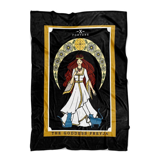 The Goddess Freyja Tarot Card Blanket Witch Blanket Pagan Blanket Norse Blanket Witchy Blanket Witchcraft Home Decor Wiccan Blanket Gifts Etsy UK