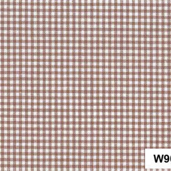 Westfalenstoff | Vichykaro braun/offwhite, 50 cm