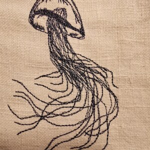 Sea creatures insects embroidery shrimp jellyfish nautilus anglerfish ONLY in combination with a product from my shop image 11