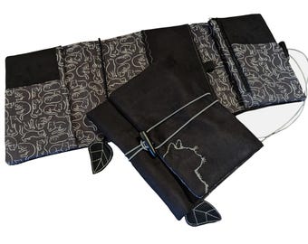 Cat faux suede organizer pencil case calendar cover book cover calendar A6 A5
