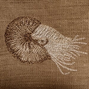Sea creatures insects embroidery shrimp jellyfish nautilus anglerfish ONLY in combination with a product from my shop image 12
