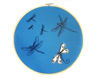 Embroidery for a product from my shop - dragonfly insects beetle embroidery embroidery motif