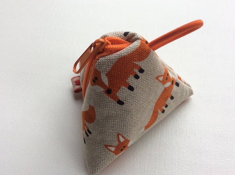 Pacifier bag FUCHS orange/olive image 1