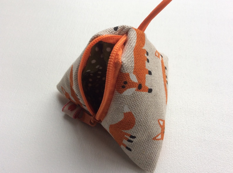 Pacifier bag FUCHS orange/olive image 3