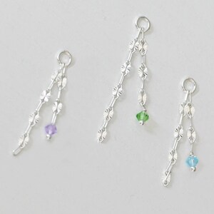 Catena per piercing con ciondolo in argento pendente, catena per piercing, ciondolo per piercing, catena per orecchini, catena per orecchini in argento, ciondolo a catena per orecchini pendenti aggiuntivo