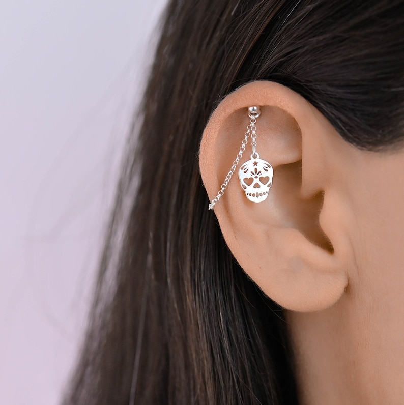 Hidden Sun Helix Chain Hidden Helix Chain Helix Piercing - Etsy