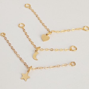 Catena per orecchini pendenti con ciondolo in oro, catena per orecchini, catena per elica, catena a conchiglia, catena per orecchini in oro, piercing per catena per cartilagine, connettore per catena per orecchini
