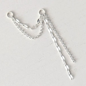 Double Dangle Chain Add On, Earring Chain Charm, Earring Chain Add On, Piercing Chain, Earring Chain, Helix Chain, Cartilage Chain Piercing