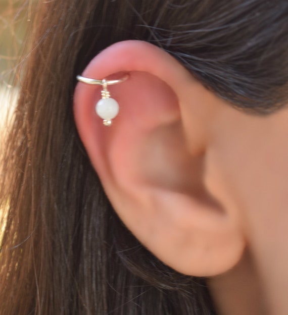 single hoop earring for cartilage