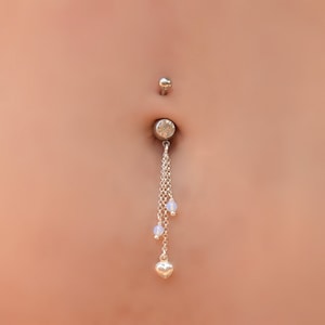 Dainty Belly Ring, Belly Rings Dangle, Belly Button Rings, Belly Button Jewelry, Belly Piercing, Navel Jewelry, Navel Ring Surgical Steel