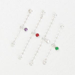 Catena per piercing all'orecchio in argento, piercing in argento sterling, catena per orecchini, catena per piercing all'elica in argento, catena per piercing a conchiglia in argento
